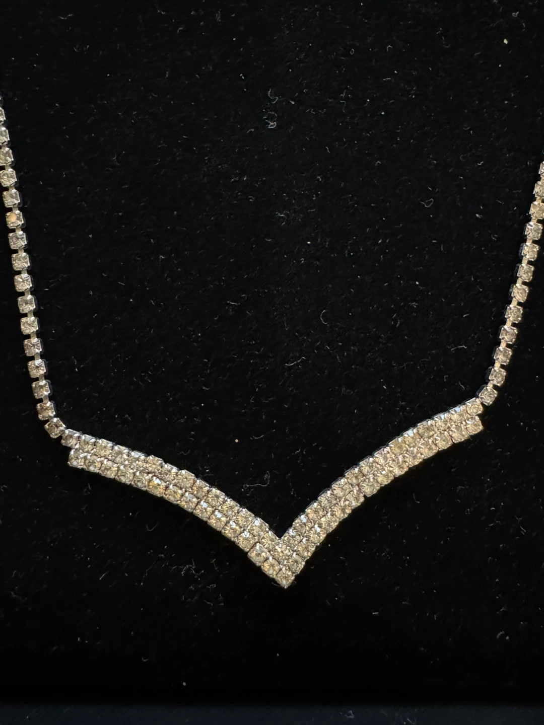 Vintage Rhinestone Necklace and Bracelet Set - photo 2