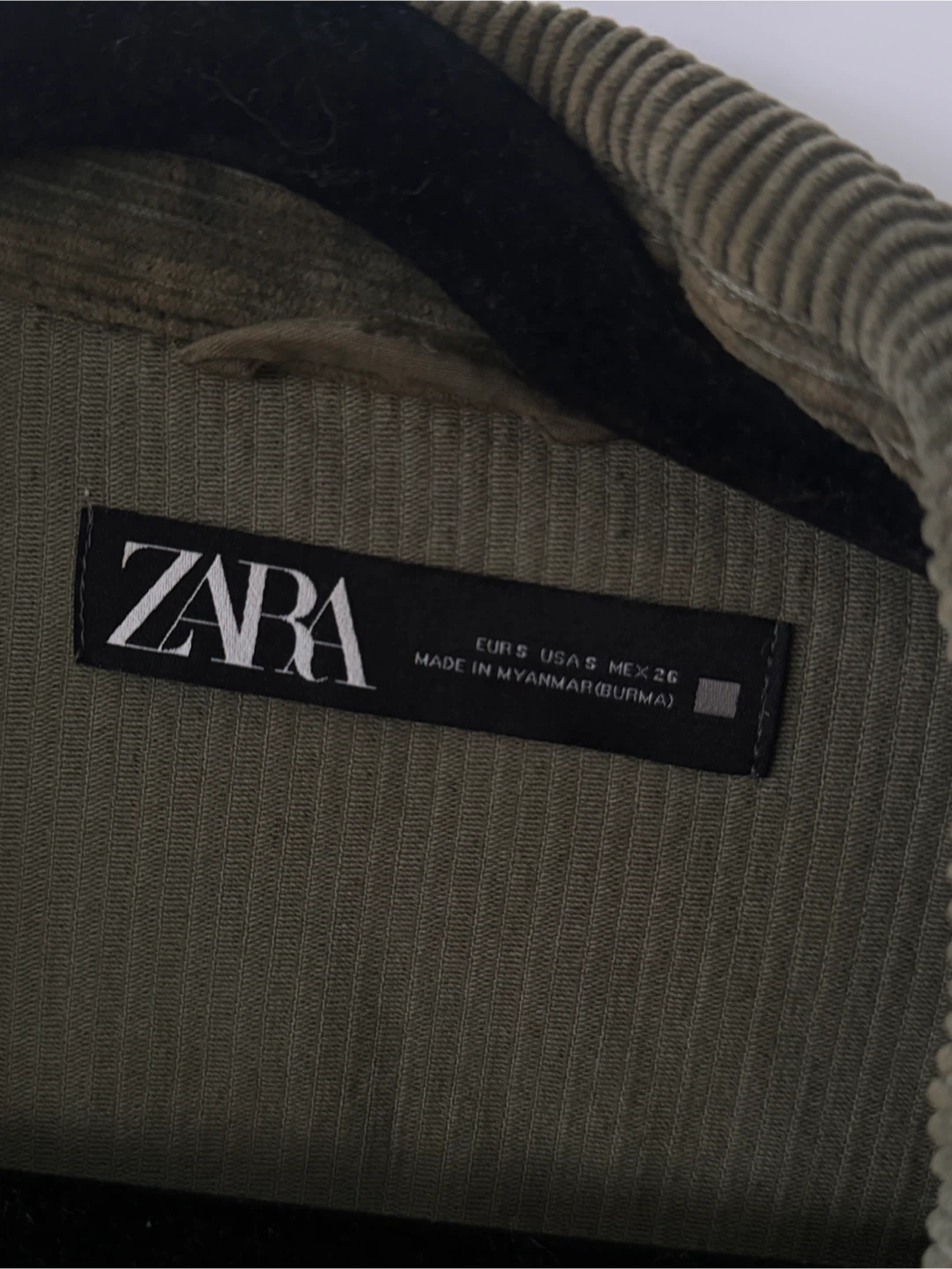 Zara Green Corduroy Jacket Size S - photo 4
