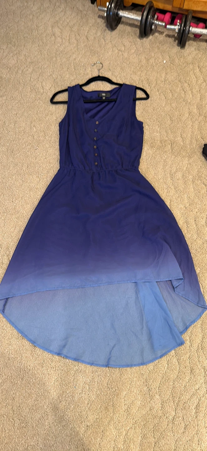 Mossimo Blue Ombre Hi-Lo Dress Size S/P