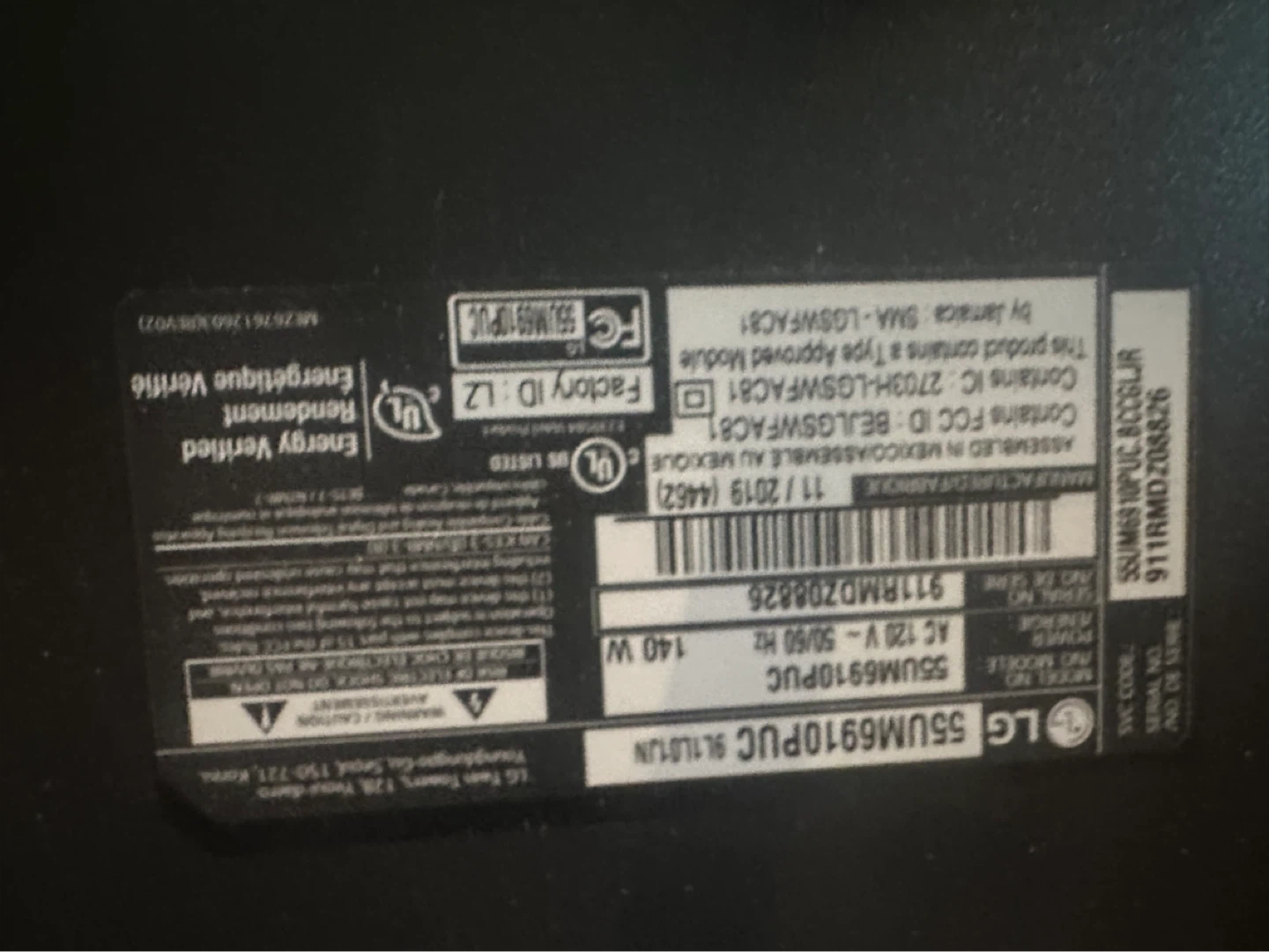 LG 55UM6910PUC 4K UHD Smart TV - photo 3