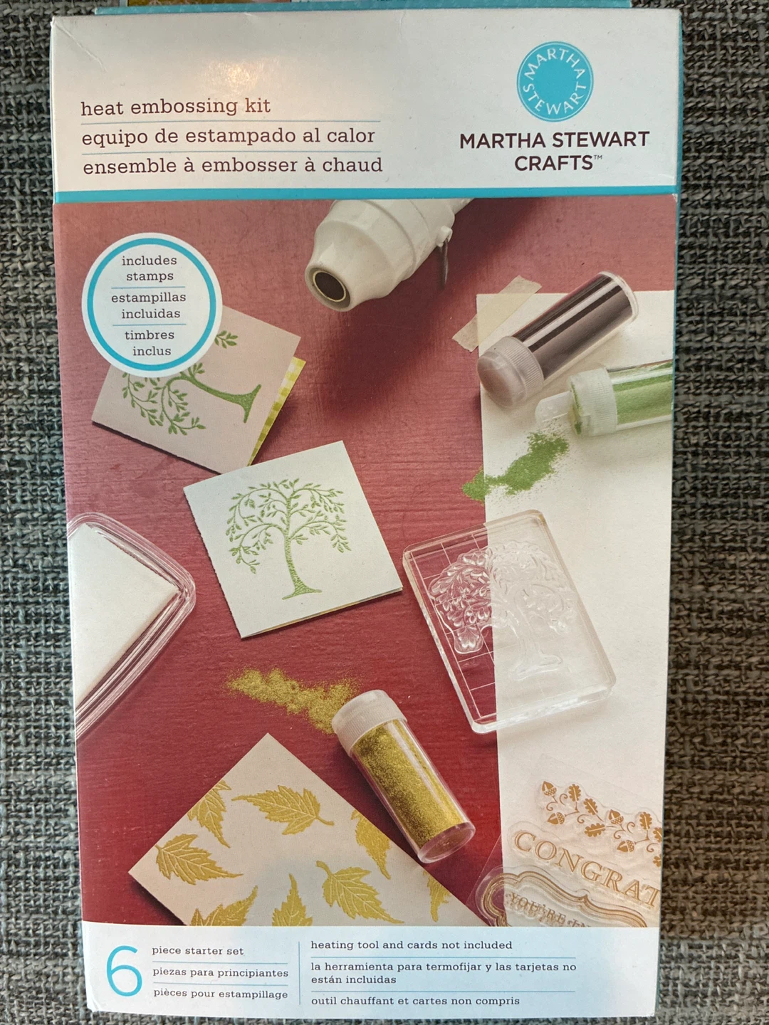 New Martha Stewart Heat Embossing Kit with Stamps and Powders