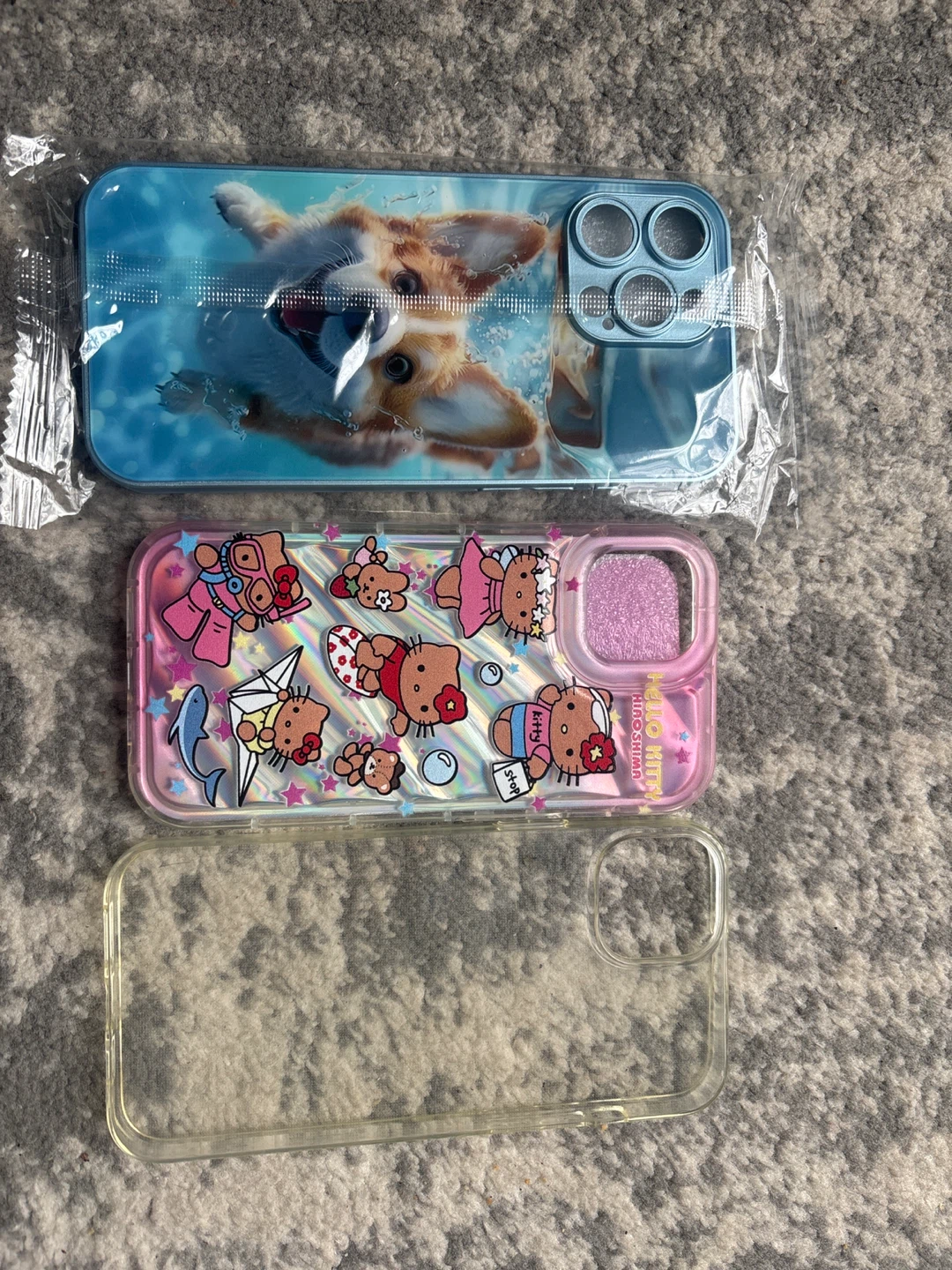 iPhone 13 Pro Max Phone Cases (Corgi & Hello Kitty)
