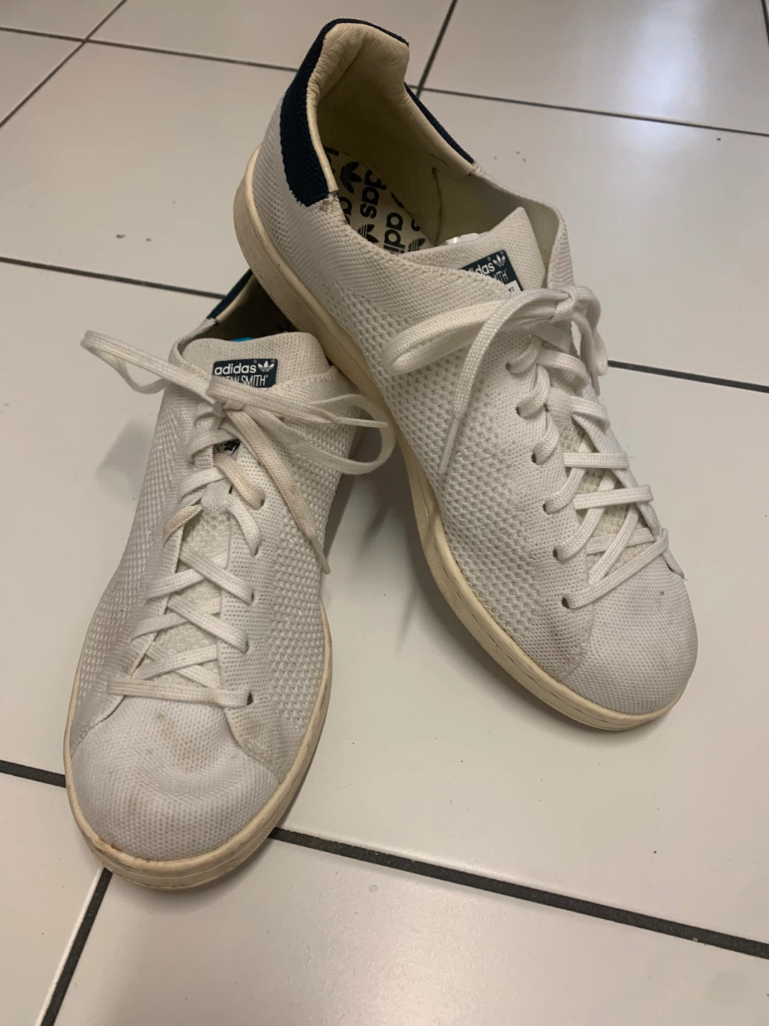 Adidas Stan Smith Knit White Shoes