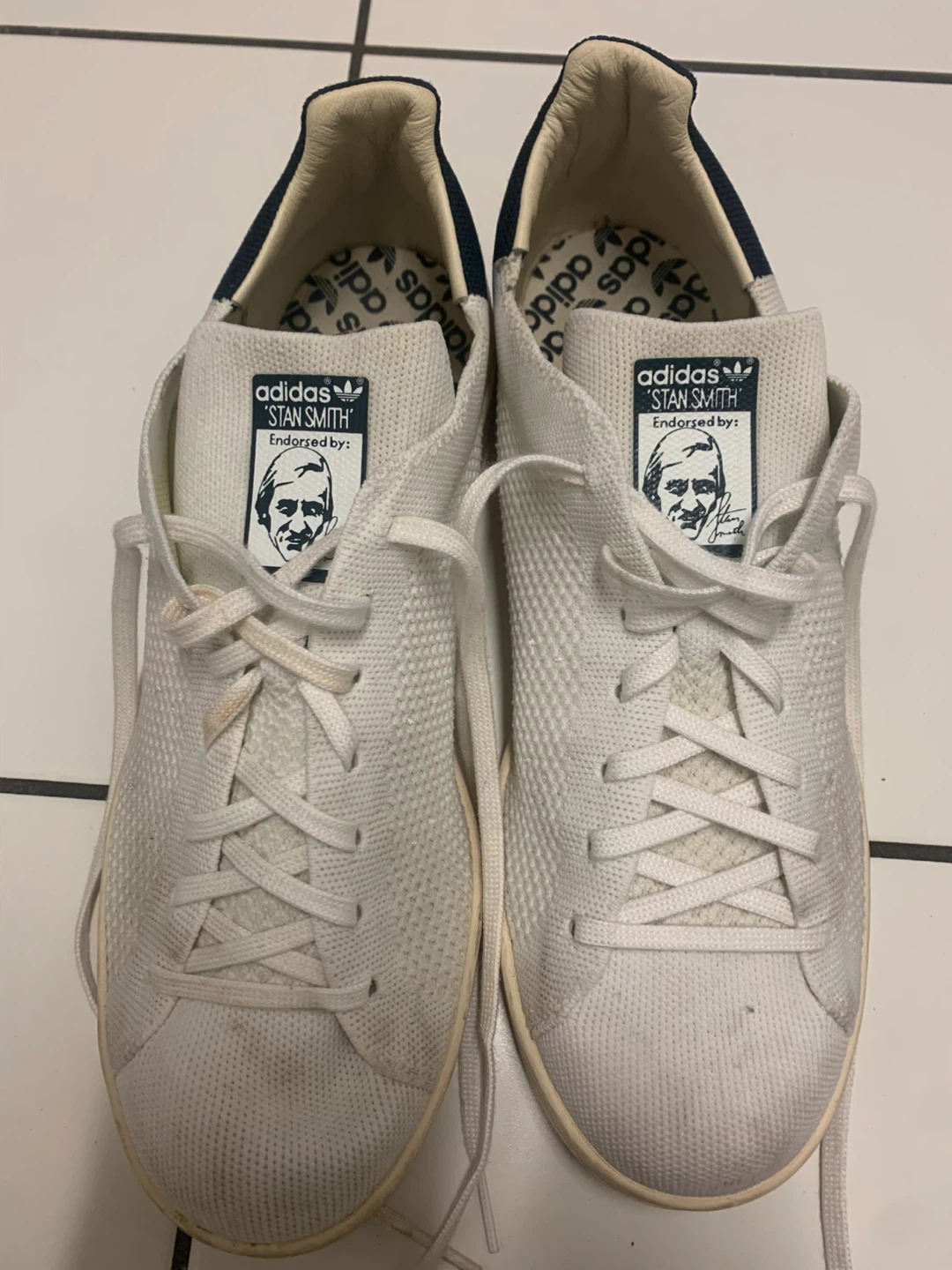 Adidas Stan Smith Knit White Shoes - photo 2