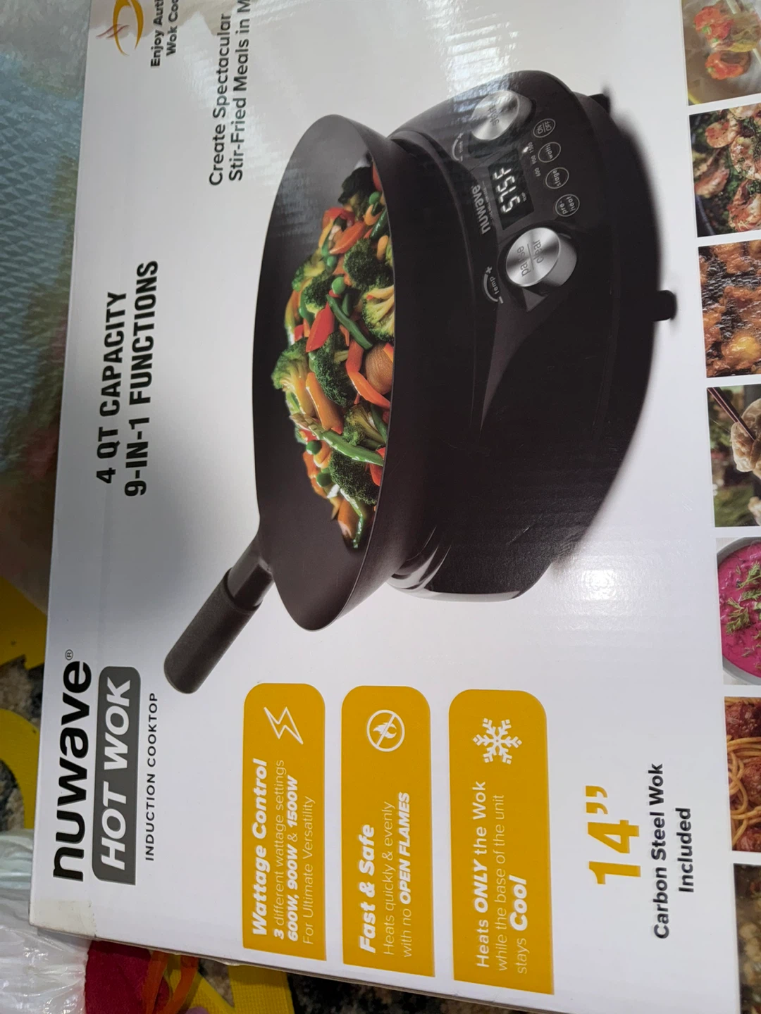 Nuwave Hot Wok Induction Cooktop 4 QT Capacity