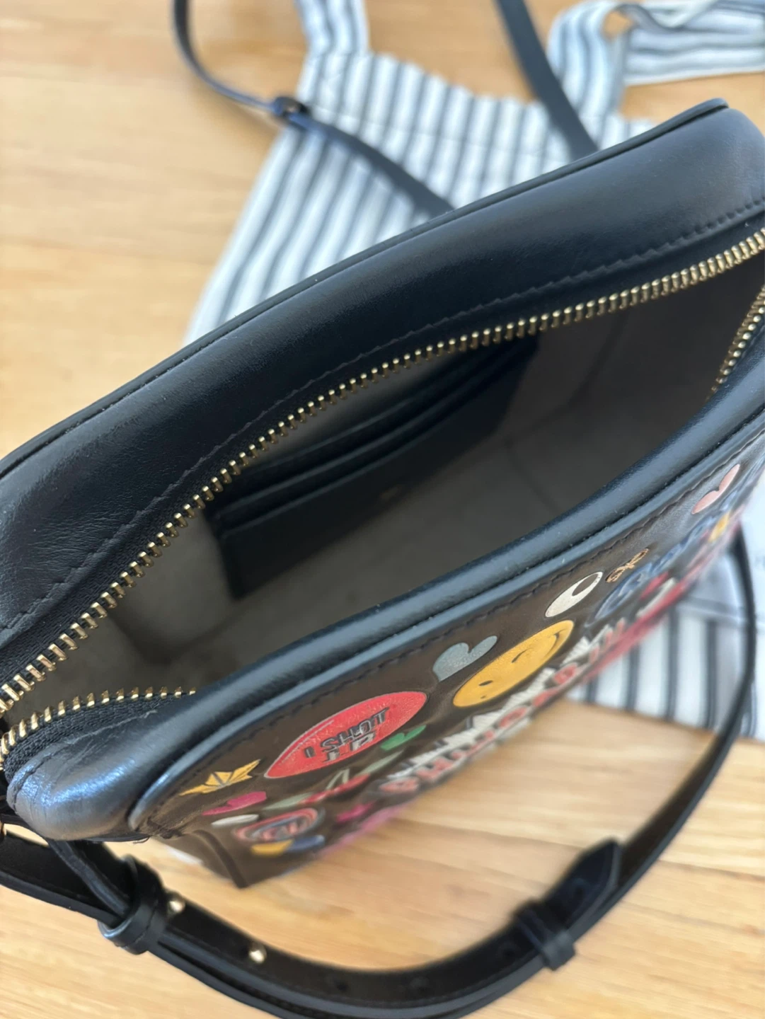 Anya Hindmarch authentic Black Leather Crossbody Bag - photo 4