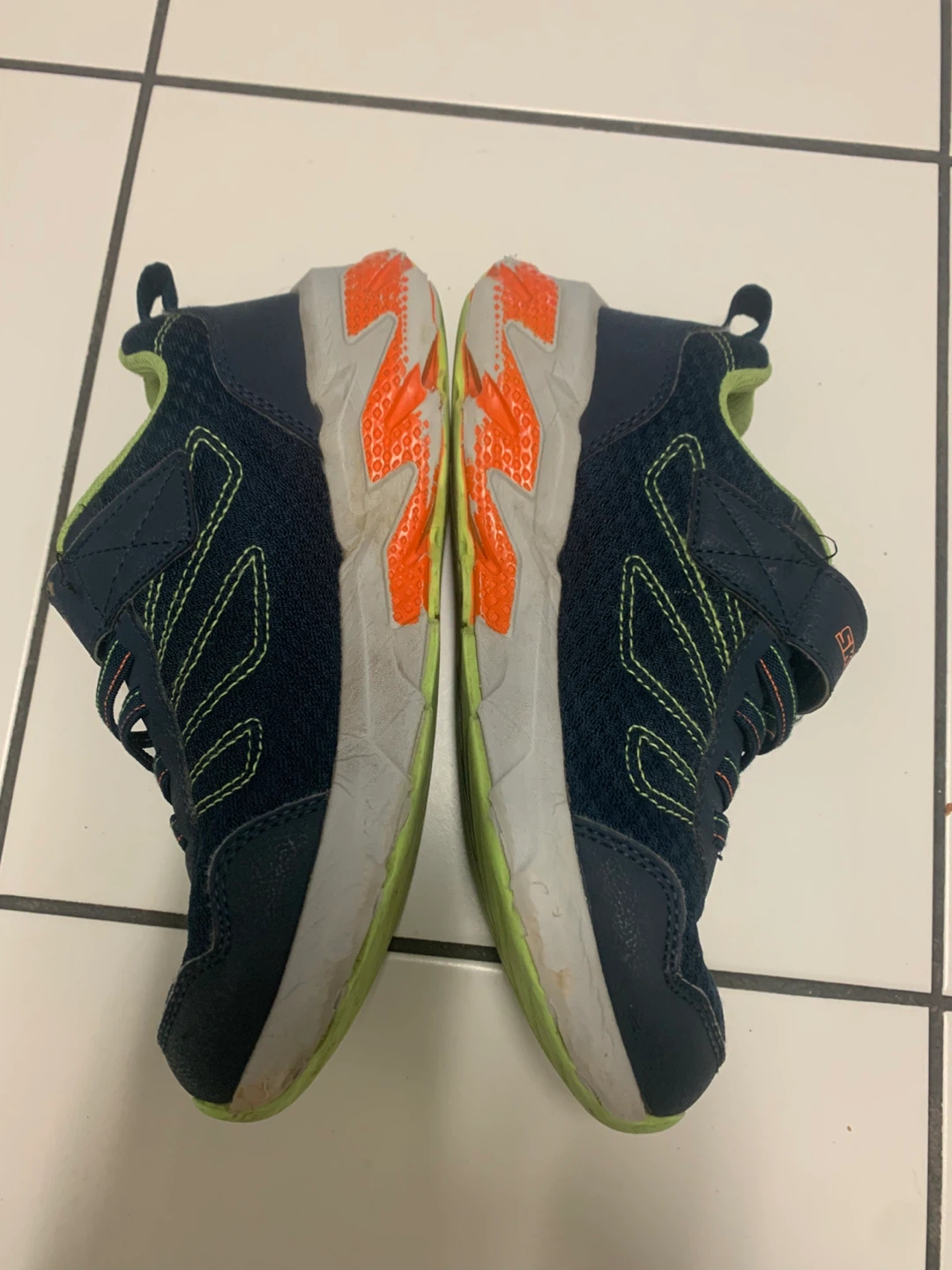 Skechers Kids' Navy Blue & Orange Light-Up Sneakers - photo 2