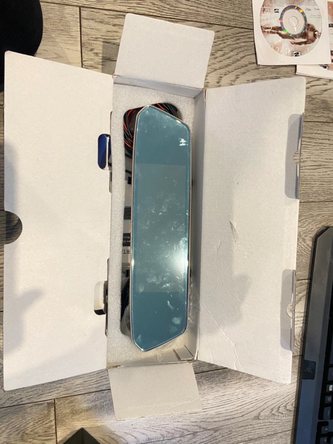 Car Rear View DVR Mirror Dual Camera Lens Full HD 1920x1080 - photo 2