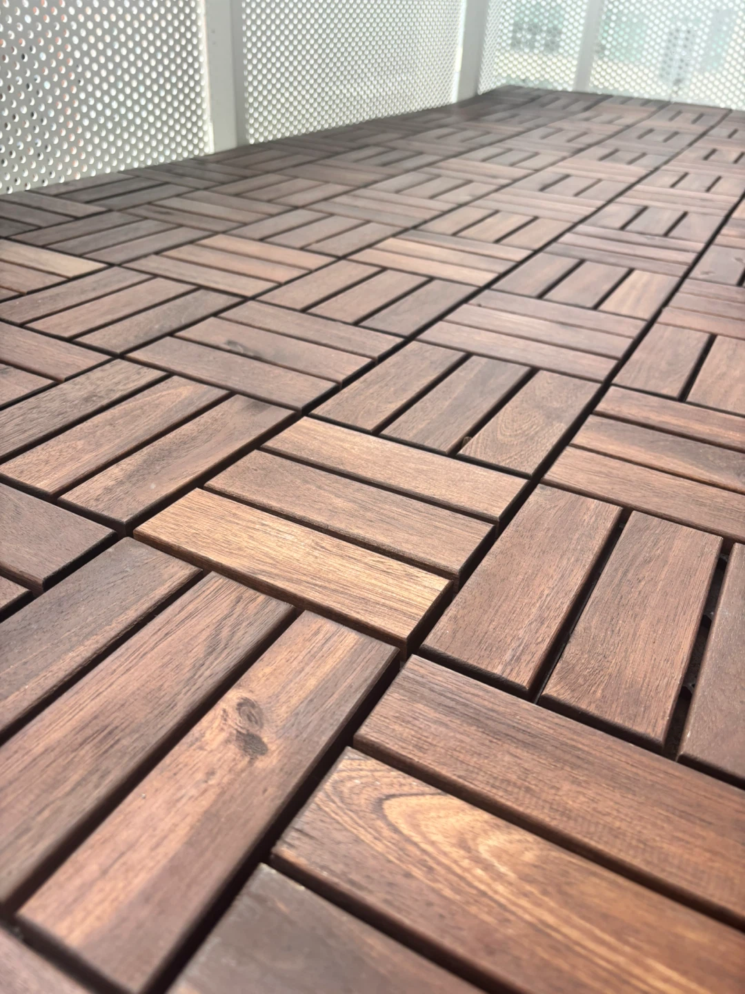 IKEA RUNNEN Outdoor Flooring Tiles - Acacia Wood - photo 3