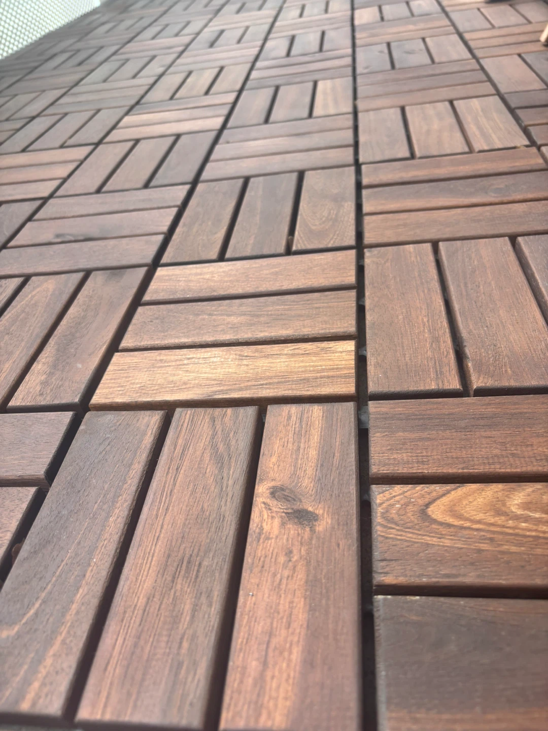 IKEA RUNNEN Outdoor Flooring Tiles - Acacia Wood - photo 2