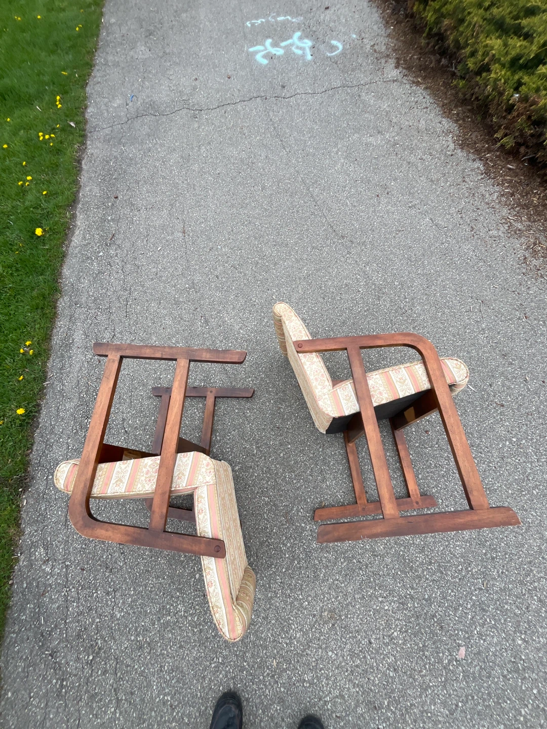 Vintage Upholstered Armchairs (Pair) - photo 4