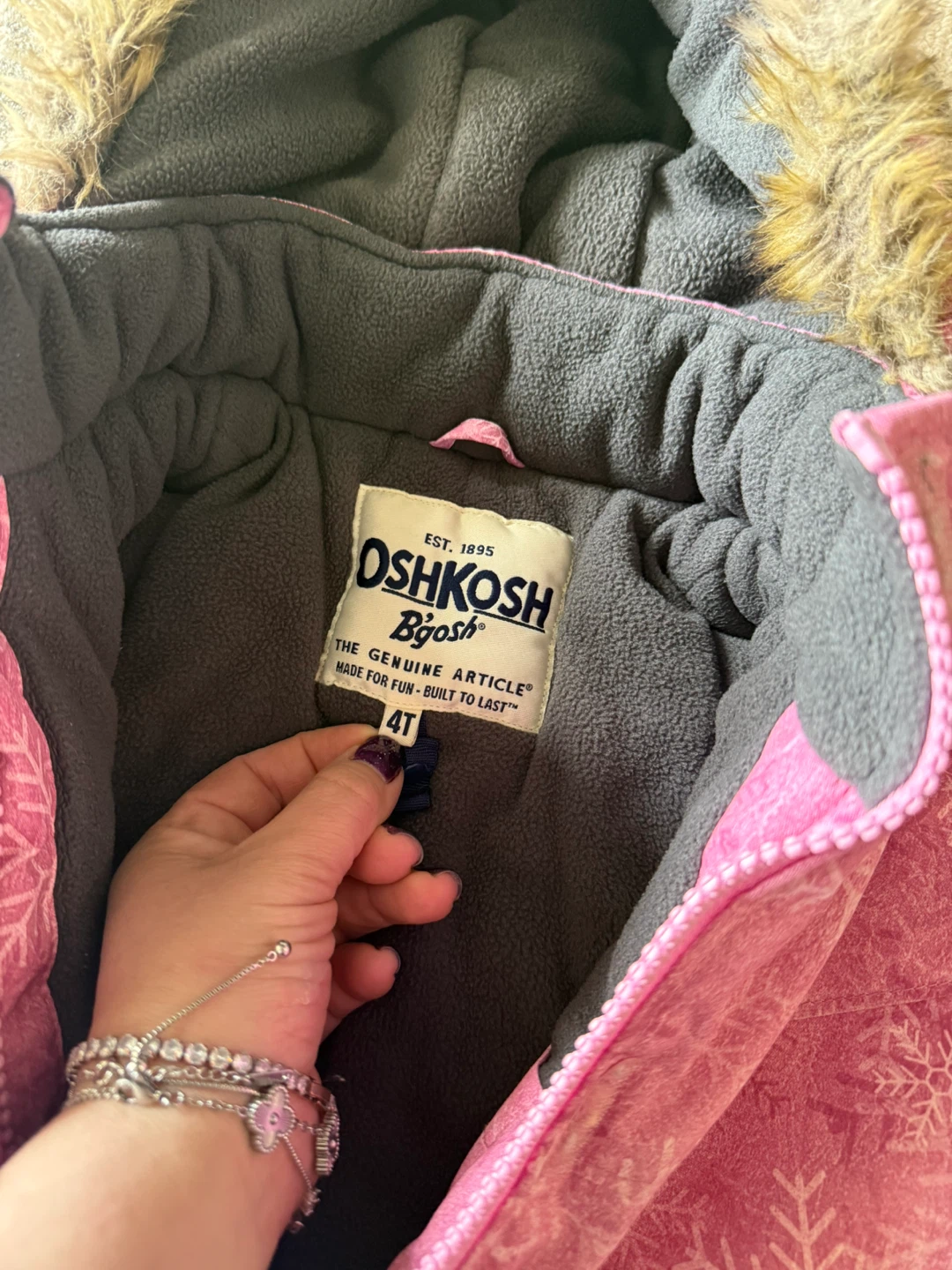 OshKosh B'gosh Pink Snowsuit - Size 4T - photo 3