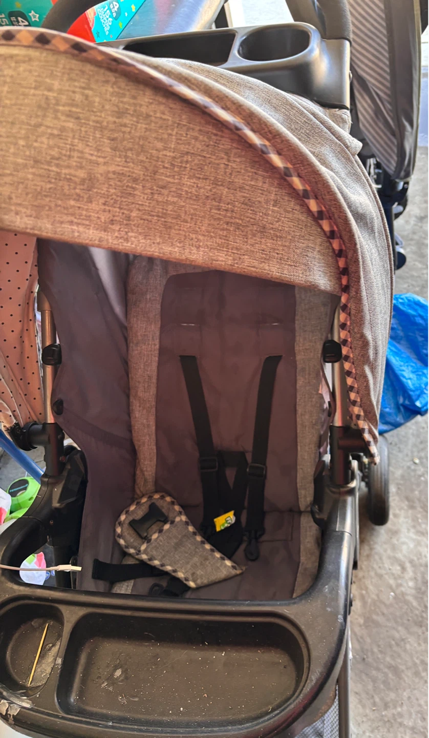 Grey Stroller with Tray