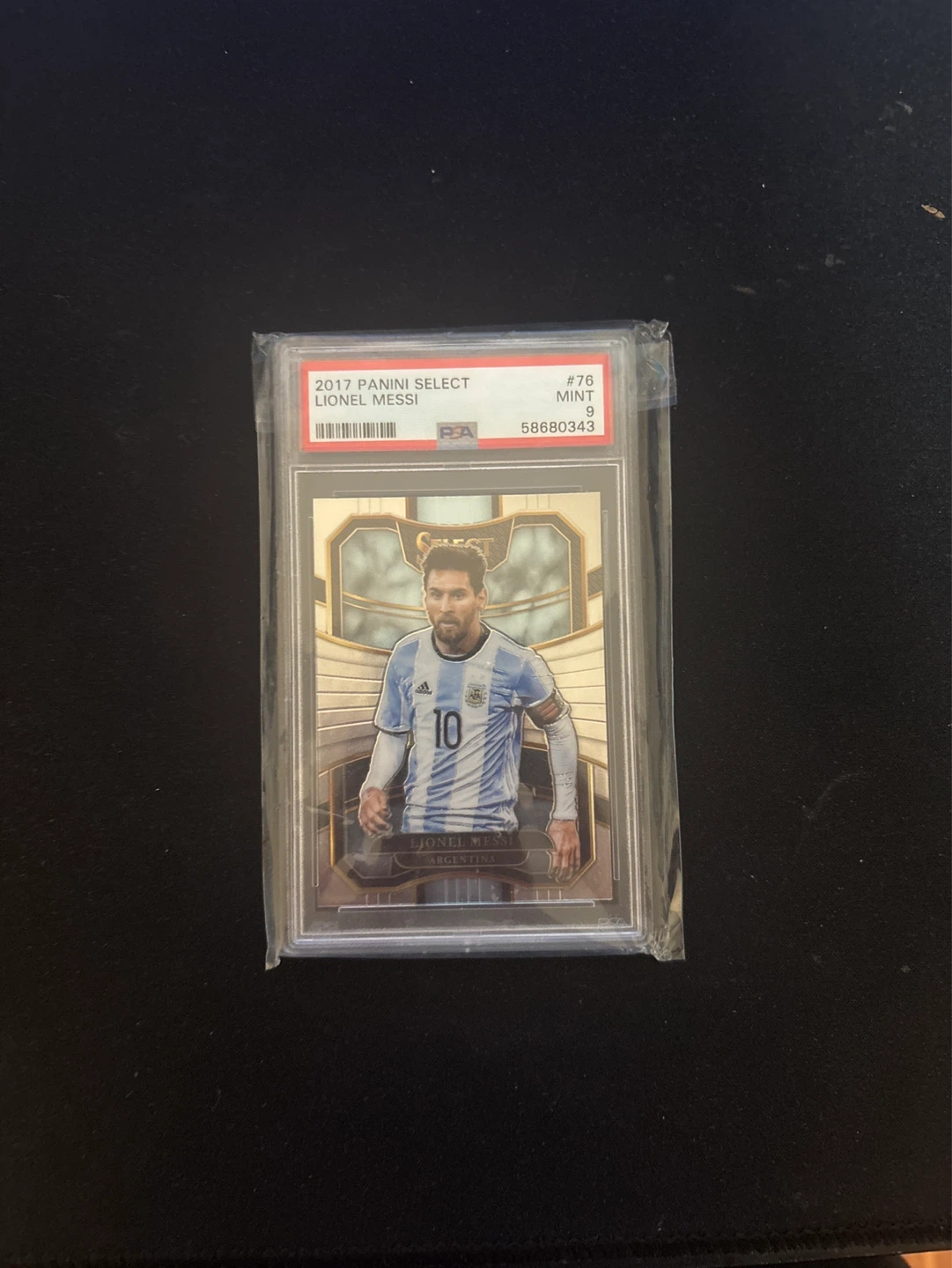 2017 Panini Select Lionel Messi PSA Graded Soccer Card