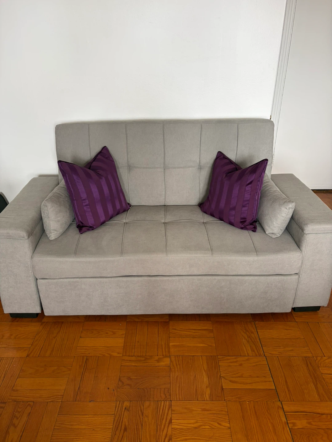 Gray Love Seat Futon for sale - like new