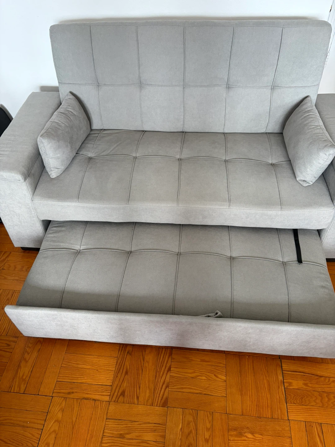 Gray Love Seat Futon for sale - like new - photo 4