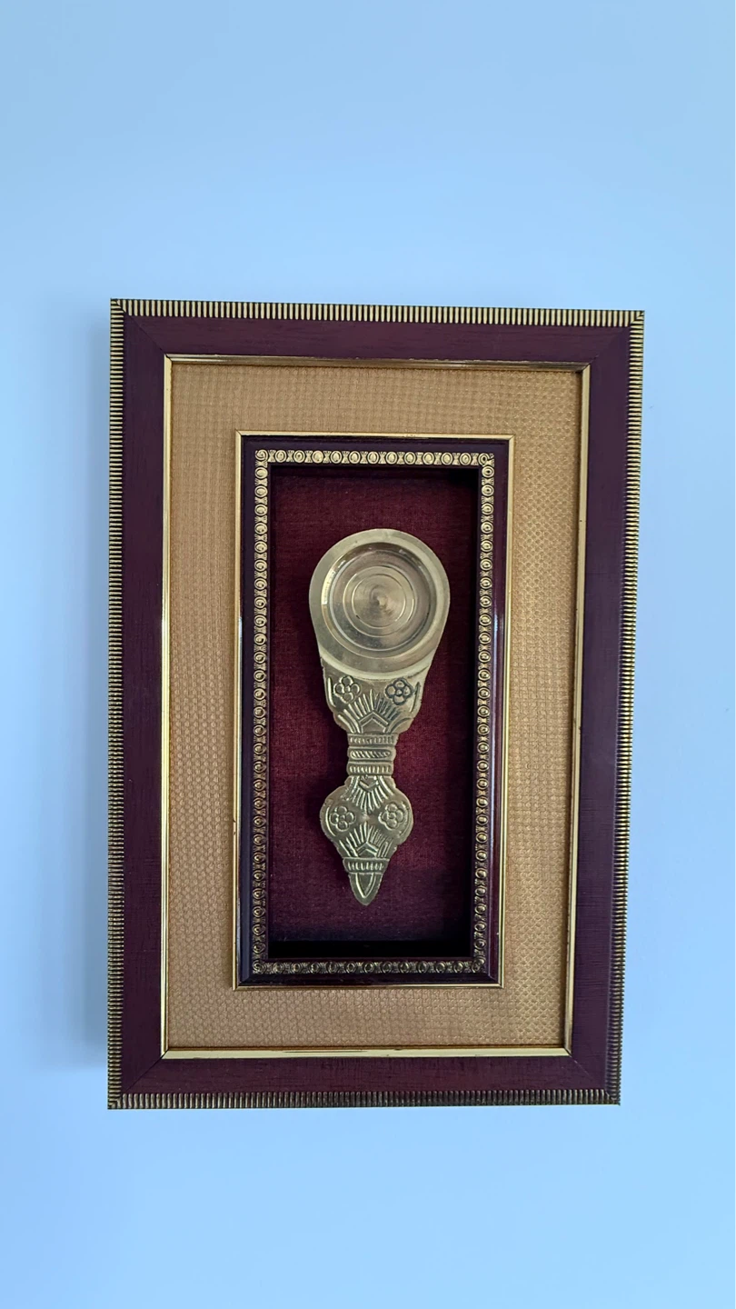 Framed Brass Decorative Item - photo 3
