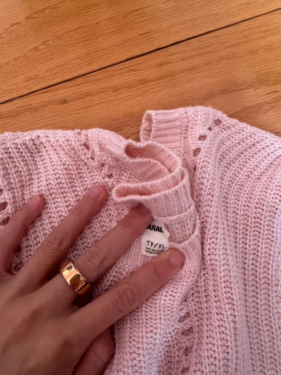 Garage Pink Knit Sweater Size TP/XS - photo 2