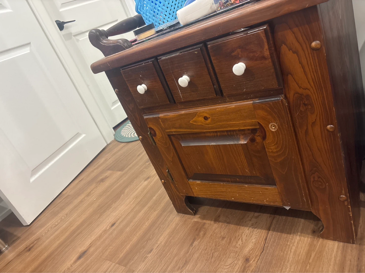 Wooden Side Table with Drawer