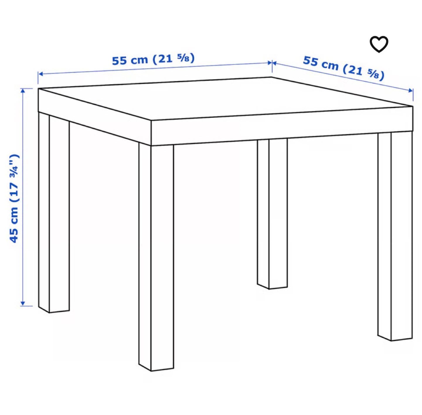 IKEA Lack Side Table - Black - photo 2