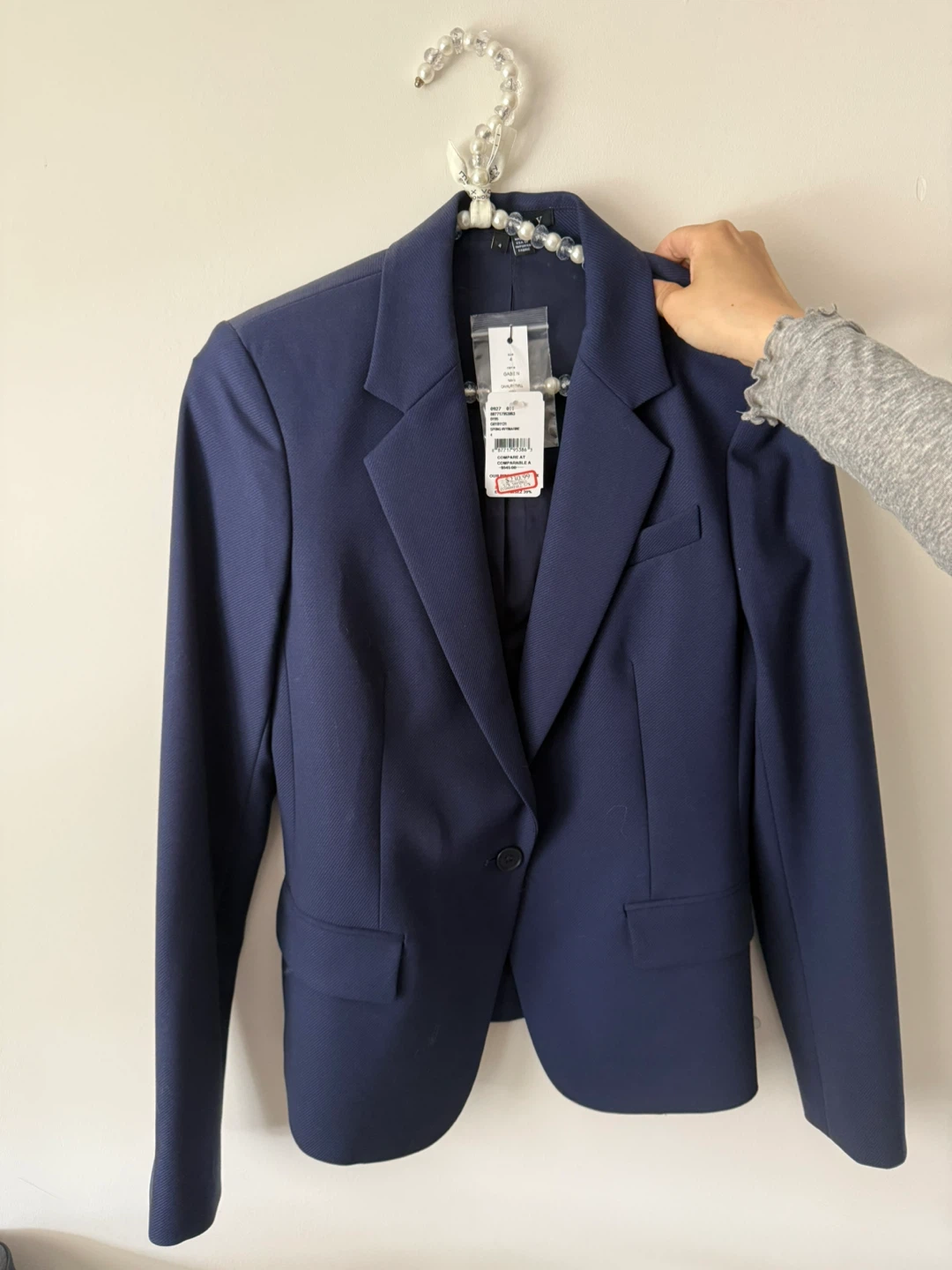 Theory navy blazer + matching pants
