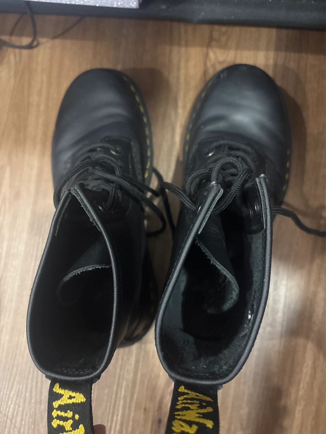 Dr. Martens Black Leather Lace-Up Boots