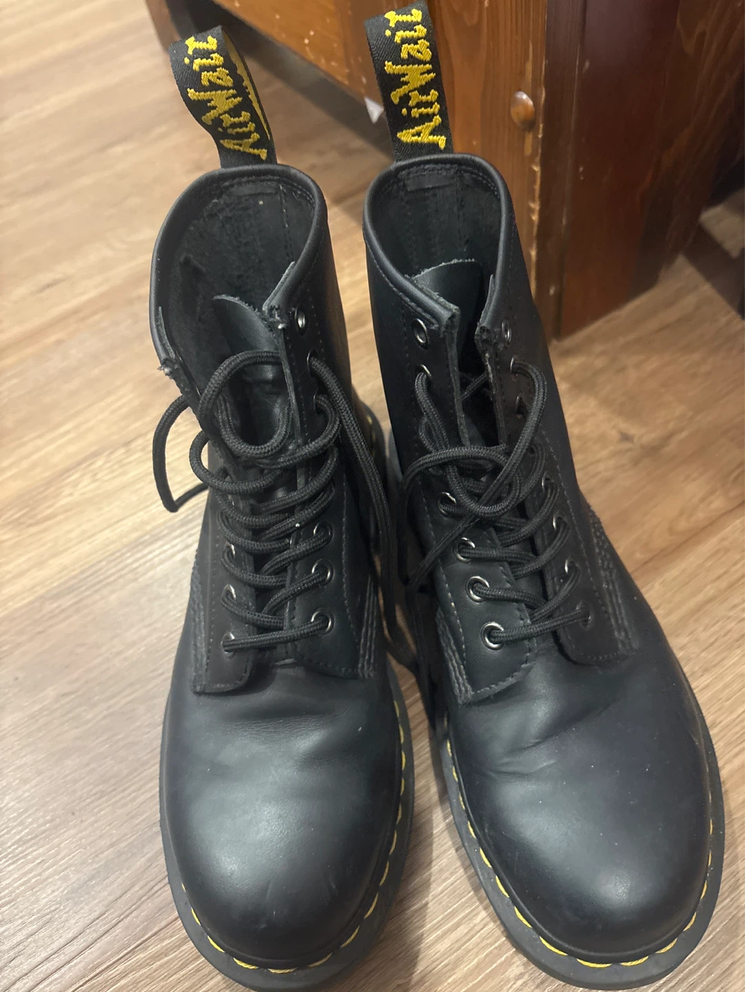 Dr. Martens Black Leather Lace-Up Boots - photo 4