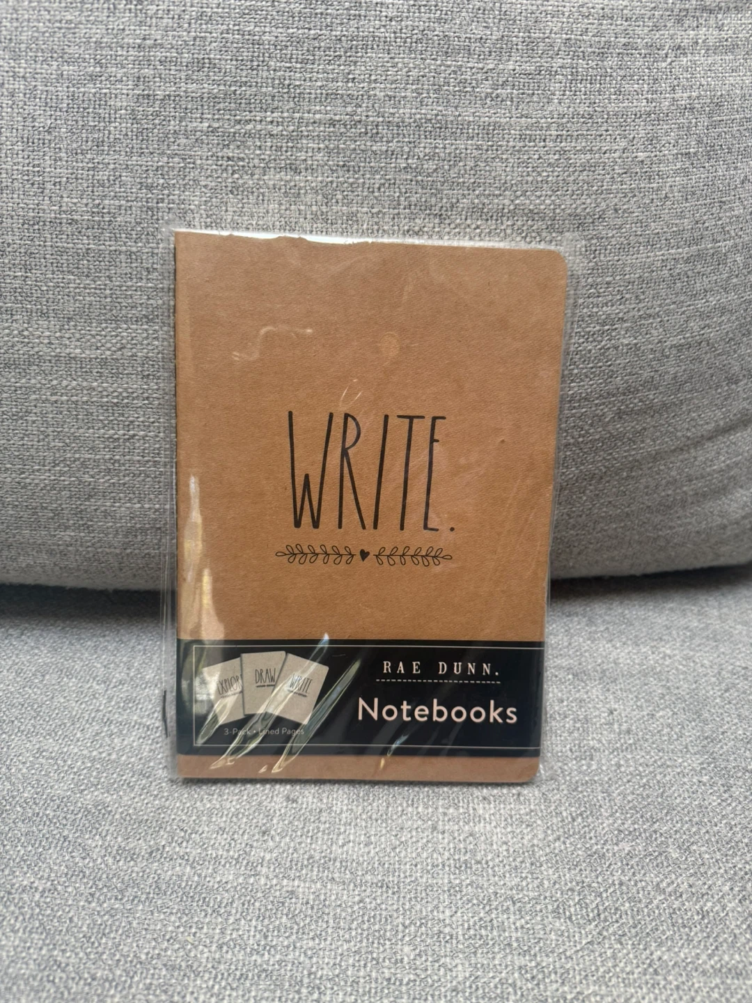 3x NEW Rae Dunn Notebooks packaged