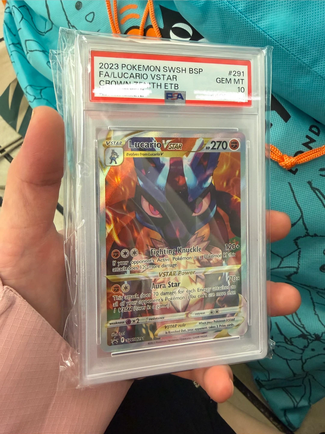 Pokemon Lucario VSTAR SWSH BSW PSA 10 Gem Mint Trading Card