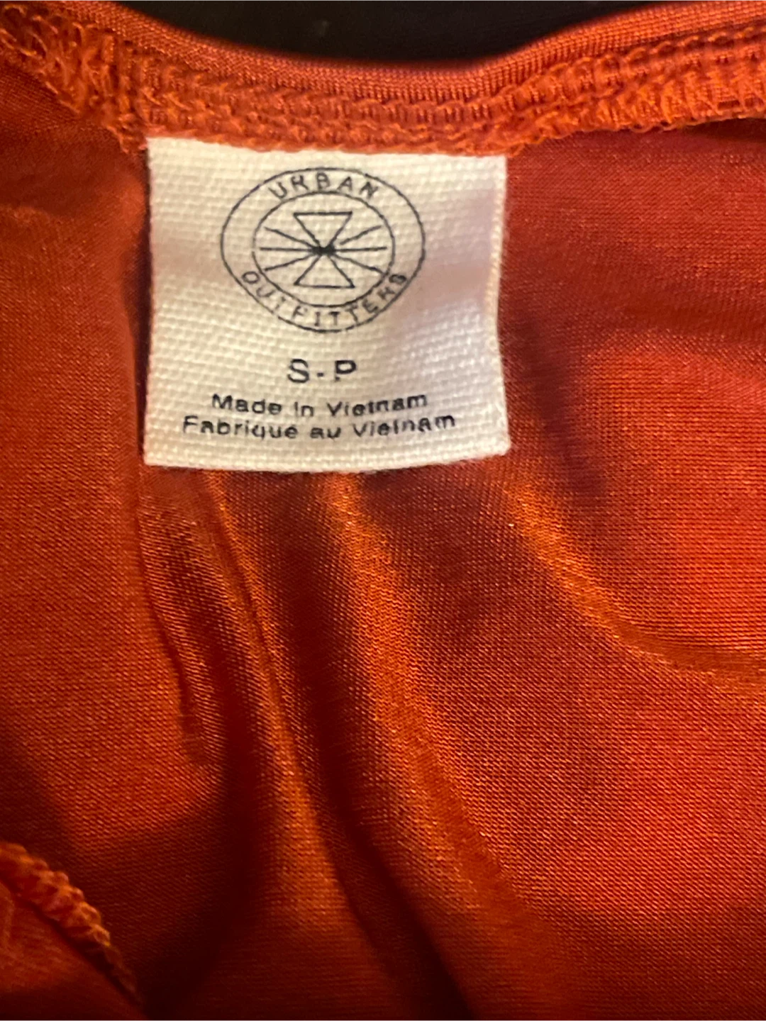 Urban Outfitters Ruched Side Tie Tank Top Orange S-P - photo 4