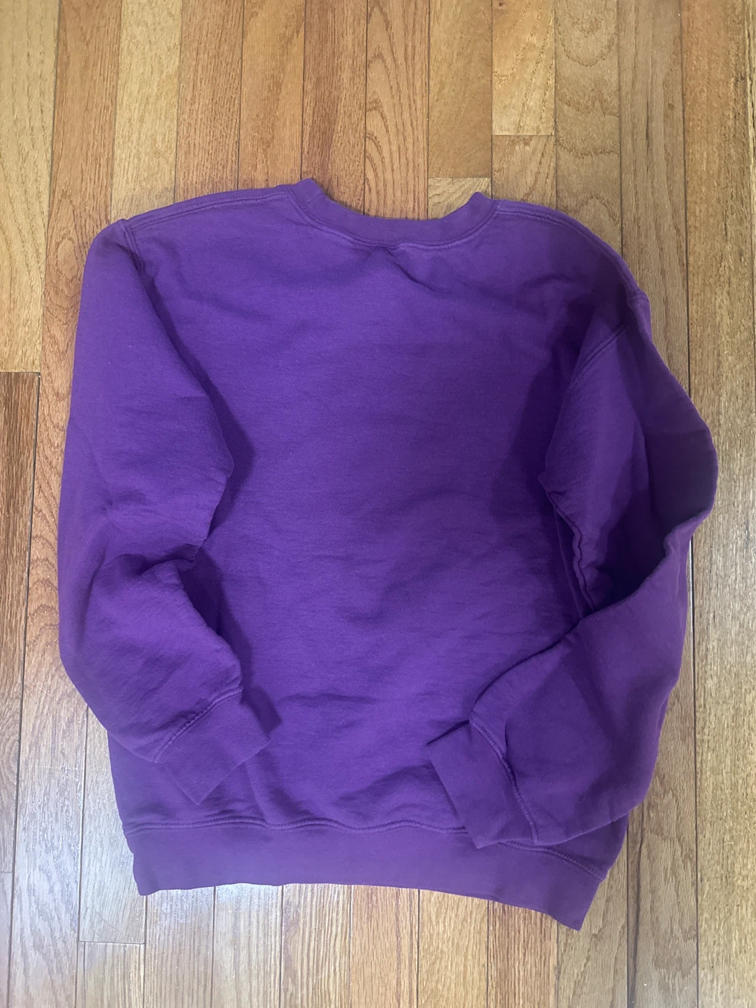 Purple AC/DC Leopard Lightning Bolt Graphic Sweatshirt - photo 2