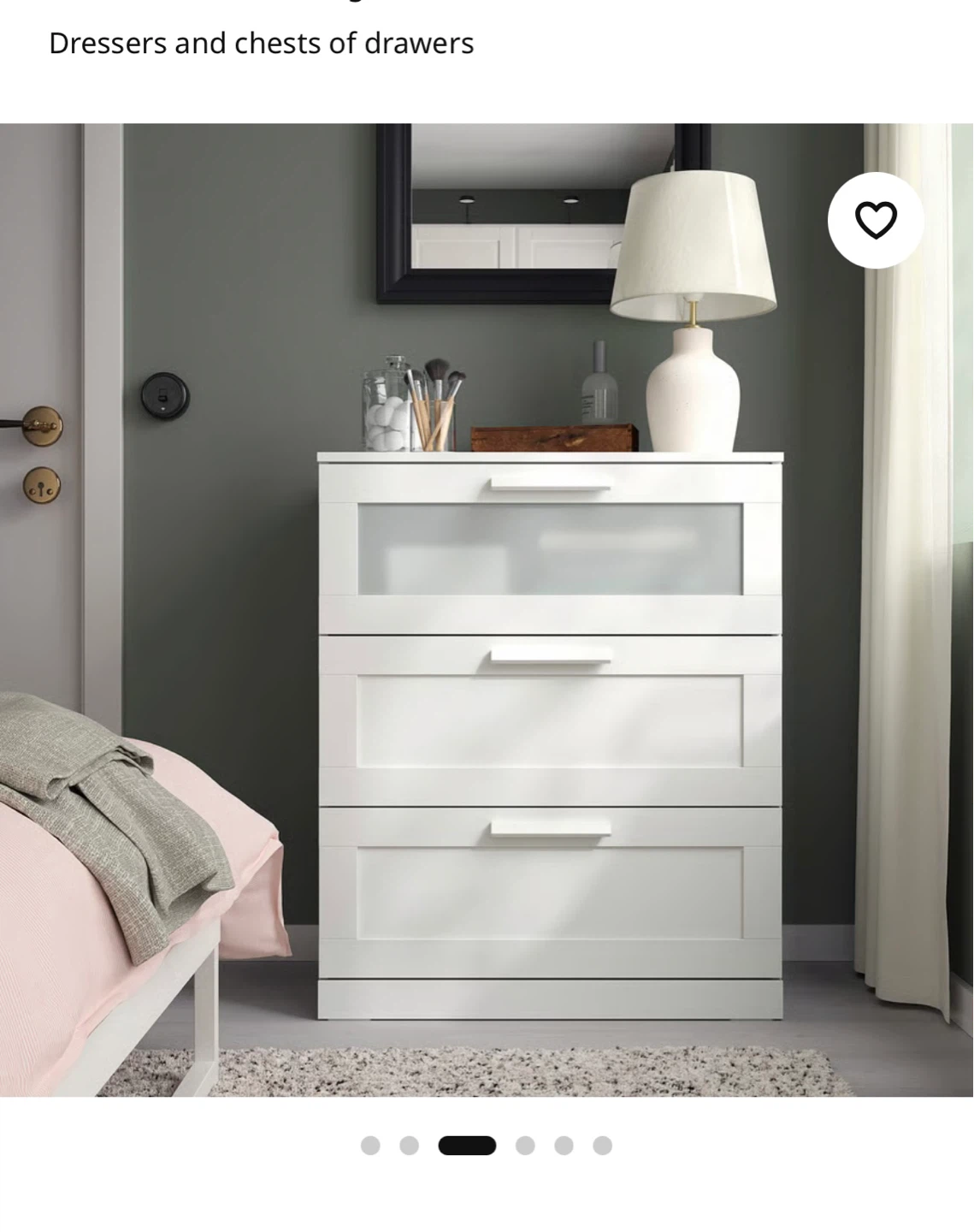 IKEA BRIMNES 3-drawer chest, white - photo 4