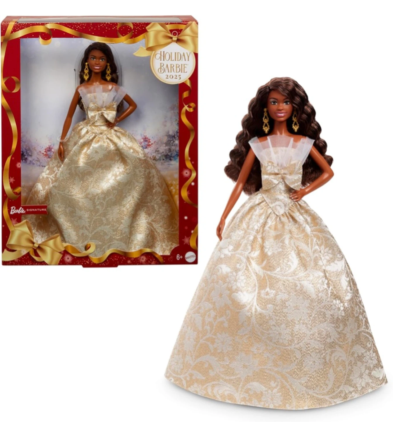 New Mattel Barbie Signature 2025 Holiday Barbie - photo 3