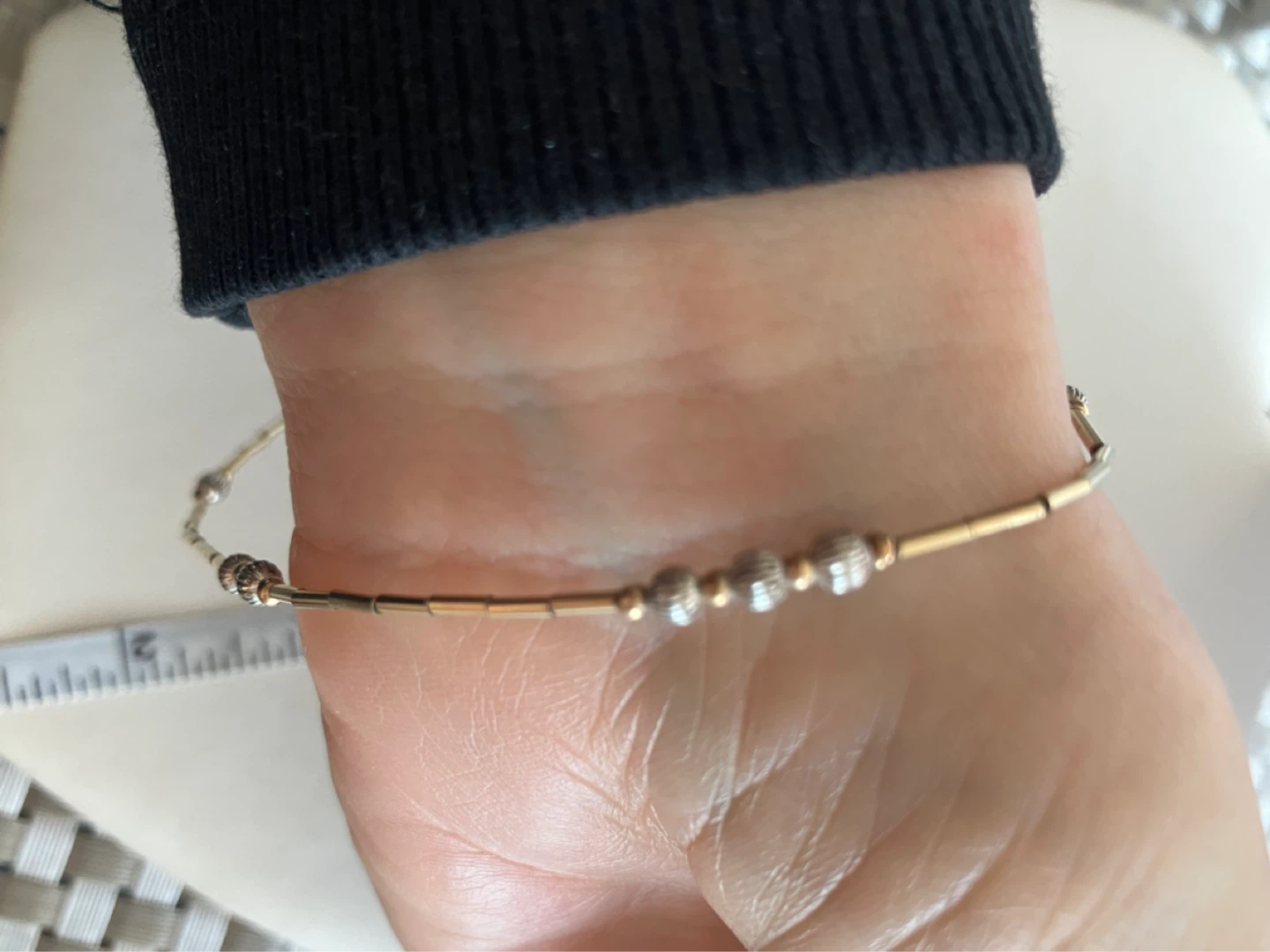 Vintage 14/20 Gold Fill  ankle bracelet 9.5" - photo 3