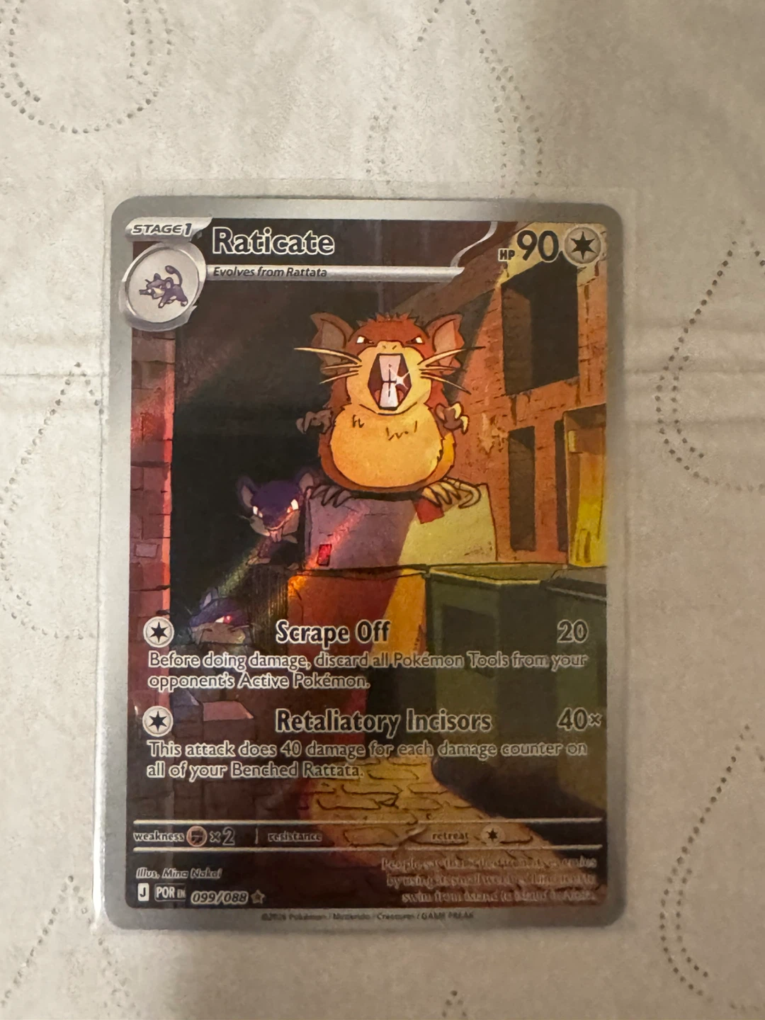 Pokemon Raticate Stage 1 Trading Card - photo 5