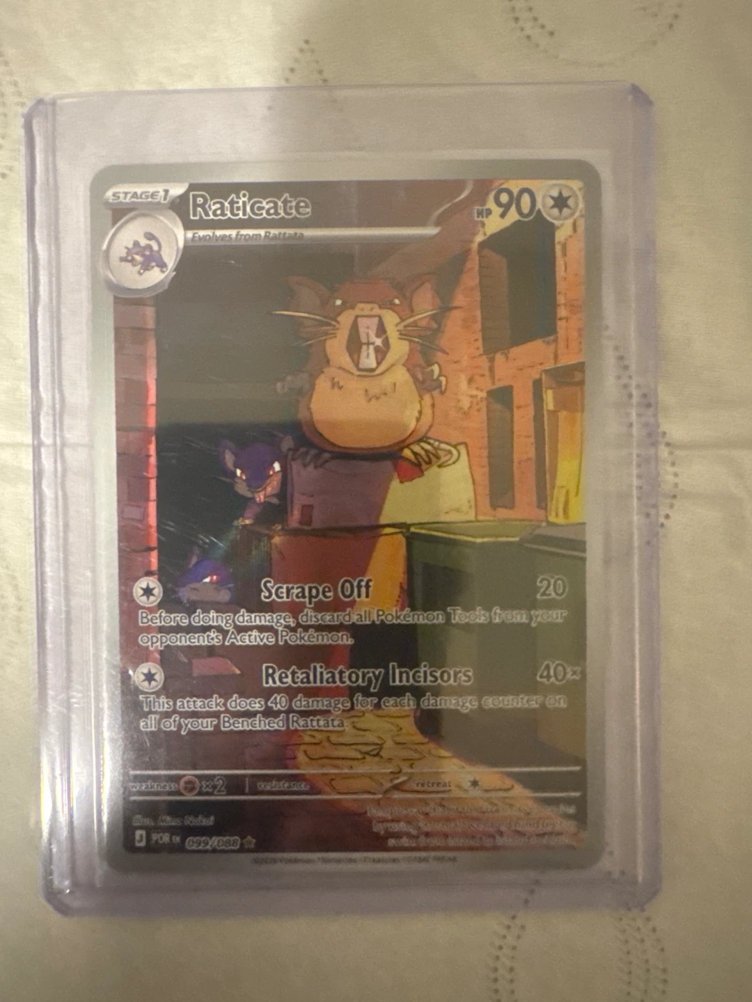Pokemon Raticate Stage 1 Trading Card