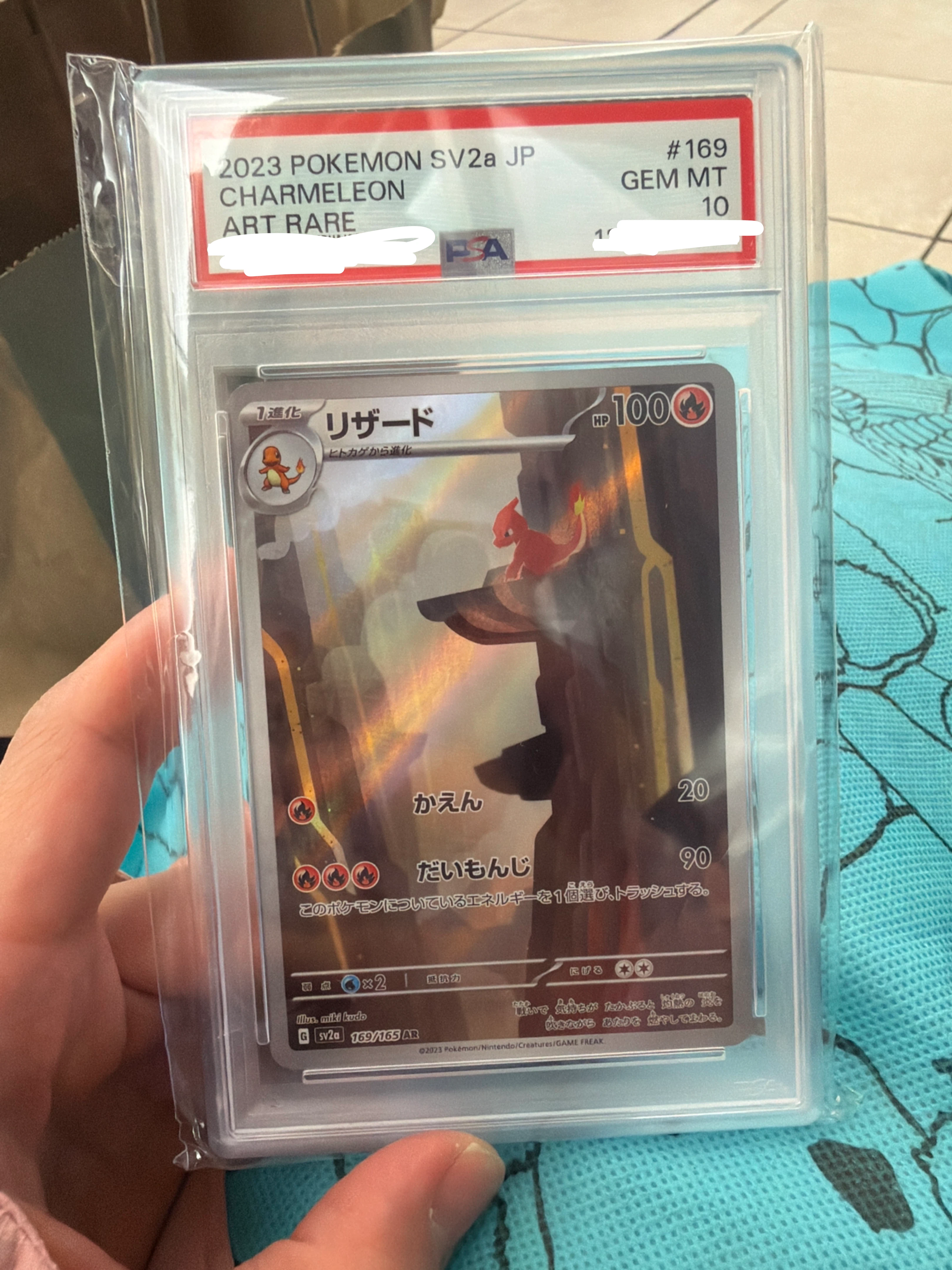 2023 Pokemon SV2a JP Charmander Art Rare PSA 10 Gem Mint