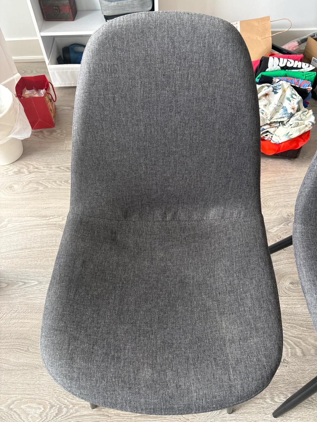 Set of 2 Grey Dining Chairs - photo 2
