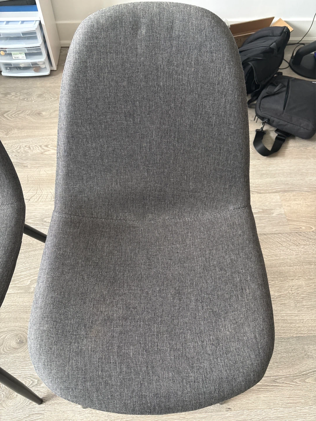 Set of 2 Grey Dining Chairs - photo 3
