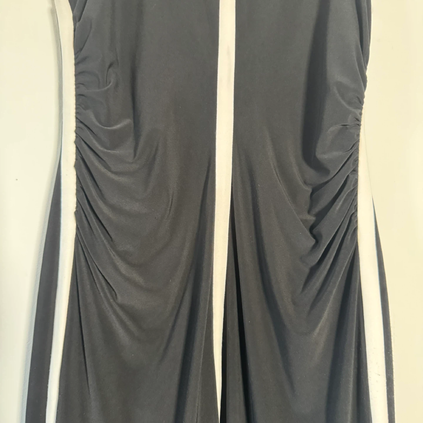 Lauren Ralph Lauren Black & Cream Ruched Sheath Dress Size 12 - photo 2