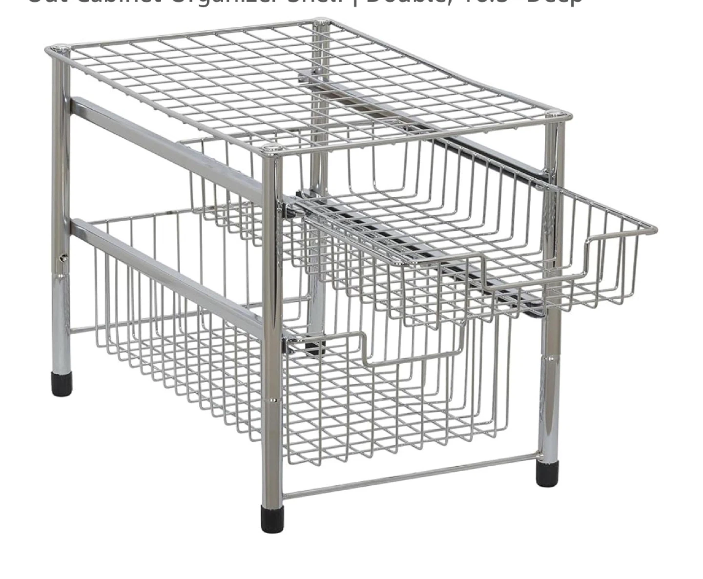 Pull Out Cabinet Organizer Shelf - Three Tier Drawer