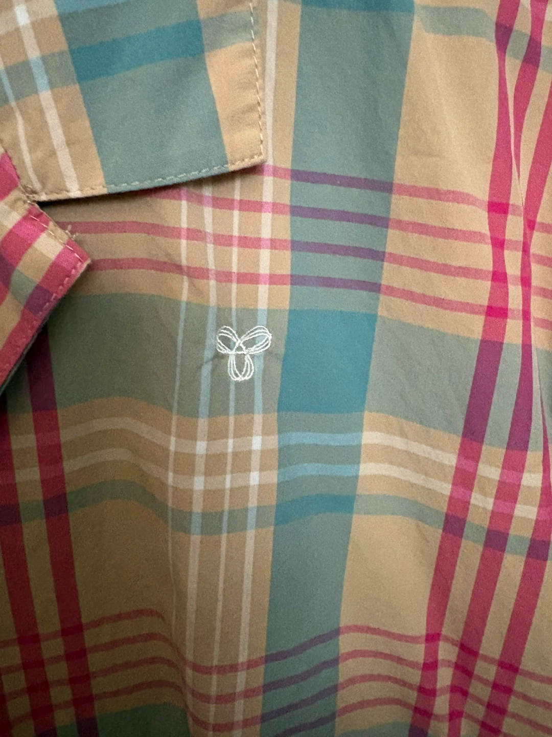 Women’s TNA Plaid Short Sleeve Shirt- M - photo 4
