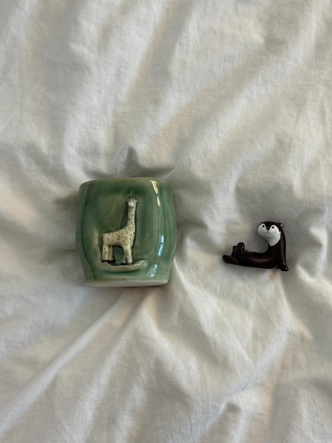 Ceramic cup and chopstick rest - photo 2