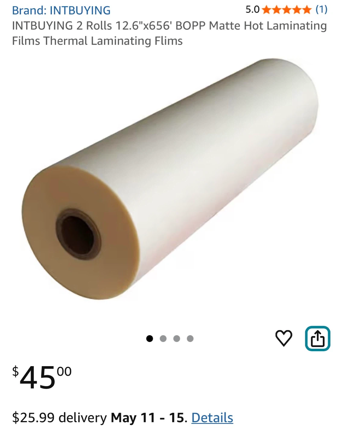 Book Binding Matte Thermal Laminating Film 1 Roll - photo 3