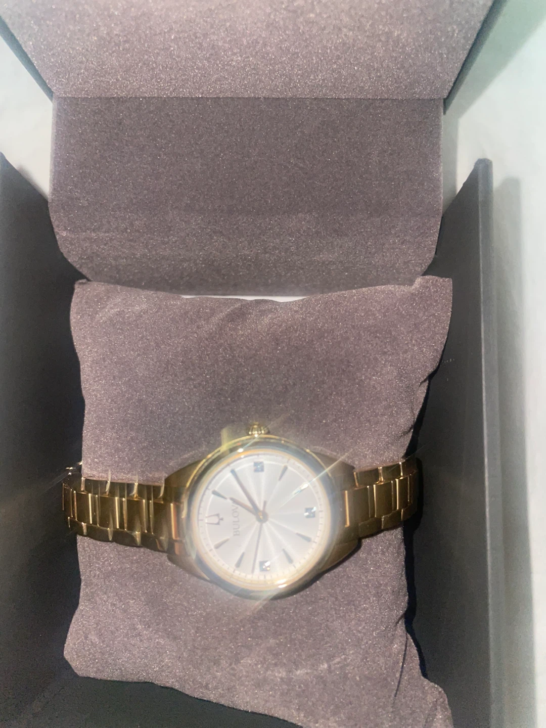 Bulova Gold-Tone Diamond Accent Watch - photo 3