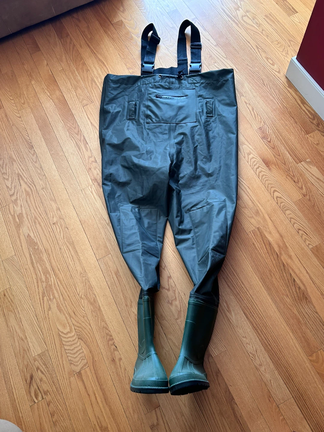 Dark Green Waders with Boots size 12