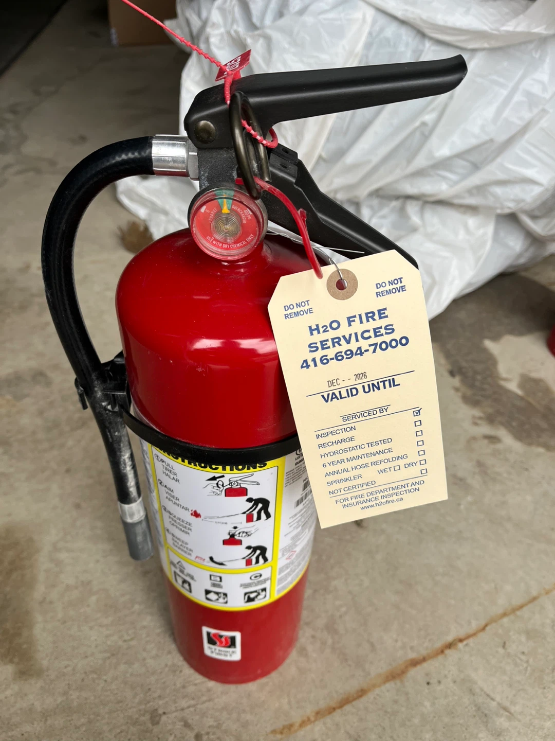 Red Fire Extinguisher