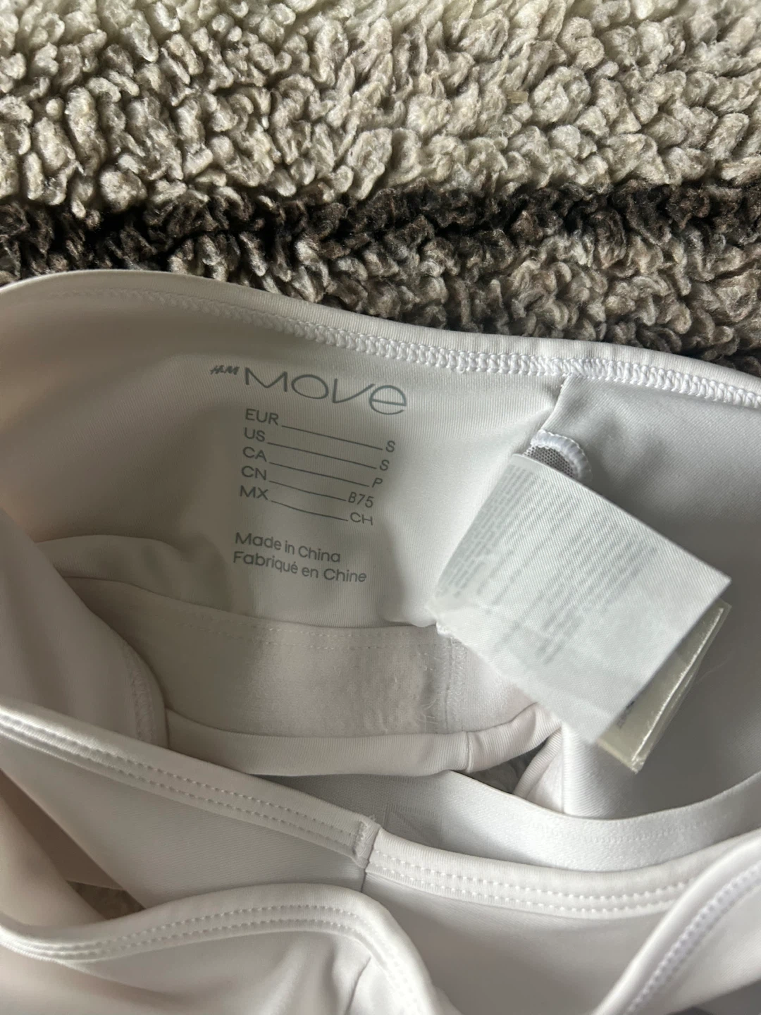 H&M Move White One-Shoulder Sports Bra - photo 3
