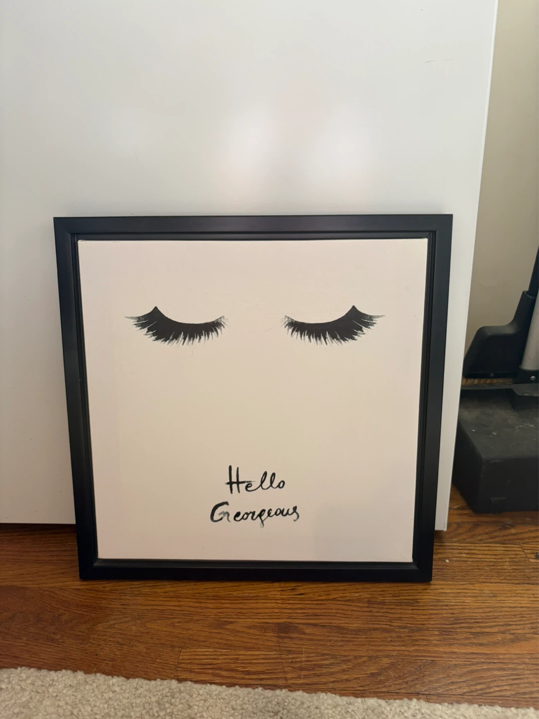 Framed "Hello Gorgeous" Wall Art