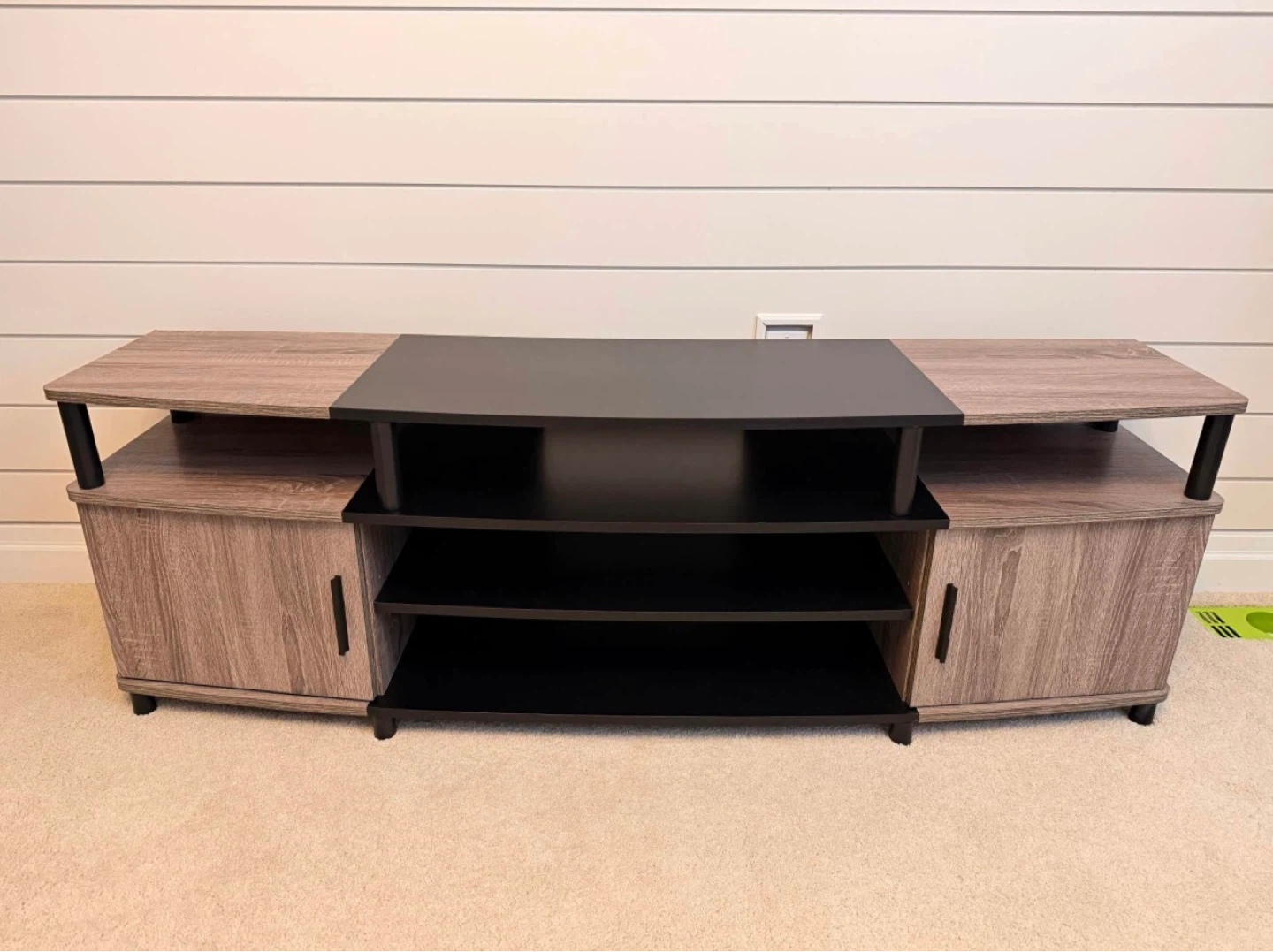 Premium Two-Tone TV Stand w/ Storage - Modern Brand New